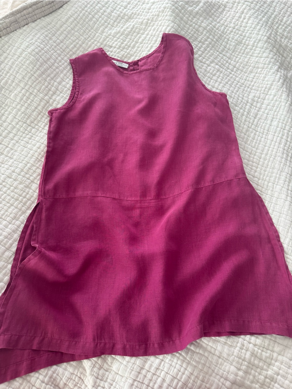 Bryn Walker Sleeveless Magenta Tunic Linen EUC 1210